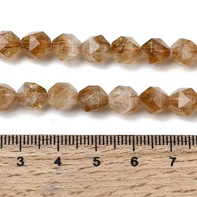 Heated Natural Citrine Beads Strands G-Z119-A37-02-1