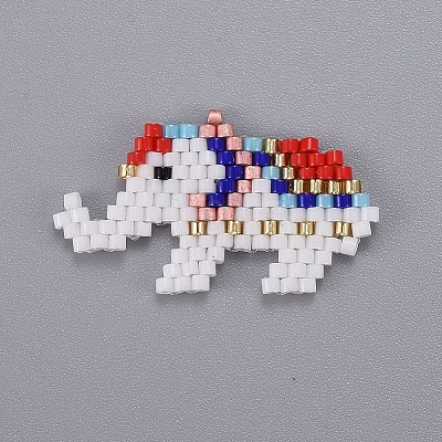 Handmade Japanese Seed Beads Pendants SEED-L008-011-1