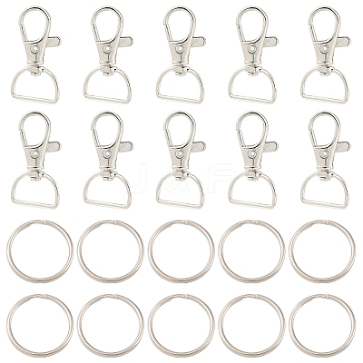 20Pcs Alloy Swivel Clasps FIND-YW0007-78-1