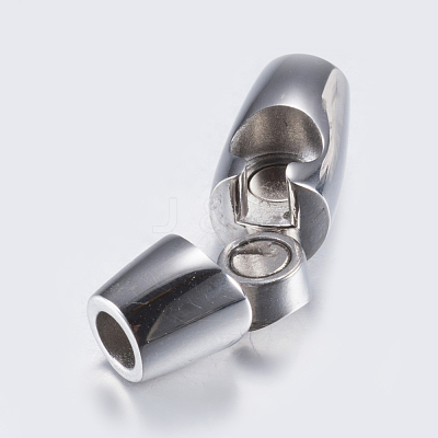 Tarnish Resistant 304 Stainless Steel Magnetic Clasps with Glue-in Ends STAS-P181-36P-1