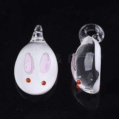 Handmade Lampwork Pendants LAMP-N021-002F-1