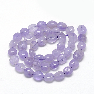 Natural Lavender Amethyst Beads Strands X-G-R445-8x10-23-1