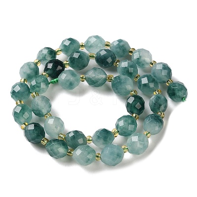 Dyed Natural White Jade Beads Strands G-N342-149I-29-1