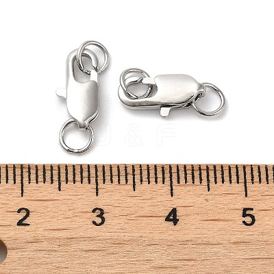 Brass Lobster Claw Clasps KK-P249-05B-P-1