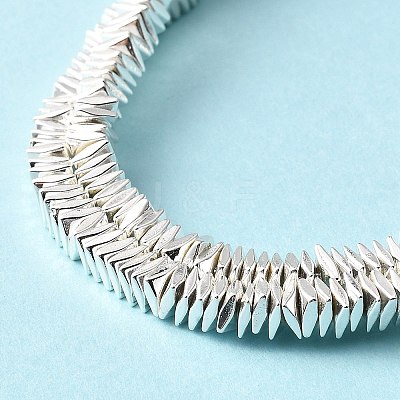 Electroplated Synthetic Non-Magnetic Hematite Beads Strands G-E606-A01-S-1
