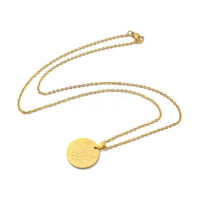 Constellation Pendant Necklaces LS-NJEW-S422-04G-08-1