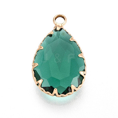 Transparent Glass Pendants KK-N283-02D-G-1