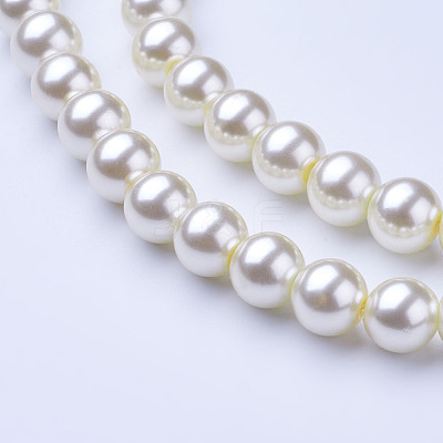 Glass Pearl Beads Strands HY-10D-B02-1
