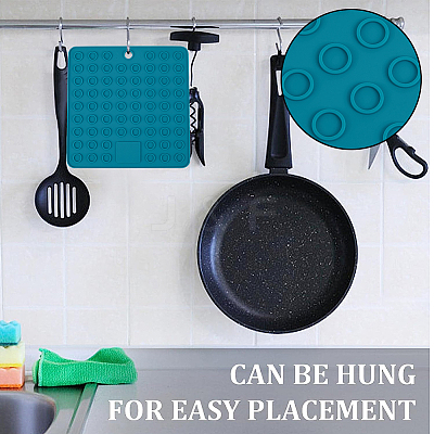 2Pcs Square Silicone Hot Mats for Hot Dishes AJEW-GF0008-26B-1