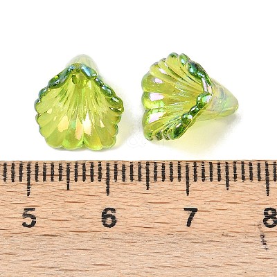 Transparent Acrylic Bead Caps OACR-G054-03J-1