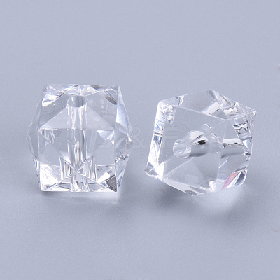 Transparent Acrylic Beads X-TACR-Q259-8mm-V01-1