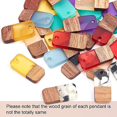 DIY Walnut Wooden Dangle Earring Making Kits DIY-OC0006-73-1