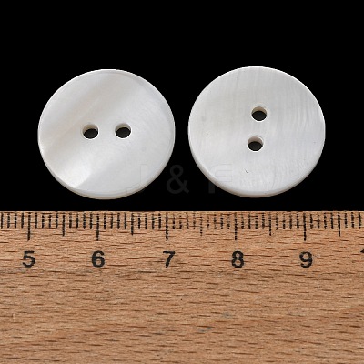 Natural Freshwater Shell Buttons SH-CBA22EC-01-1