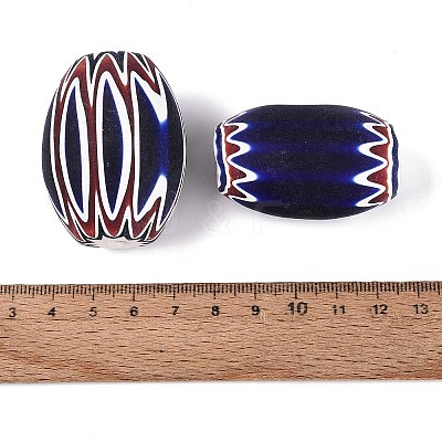 Handmade Millefiori Glass Barrel Beads LA-N002-32A-1