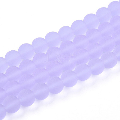 Transparent Glass Beads Strands GLAA-T032-T8mm-MD01-1