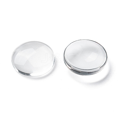 Transparent Glass Cabochons X-GGLA-R026-15mm-1
