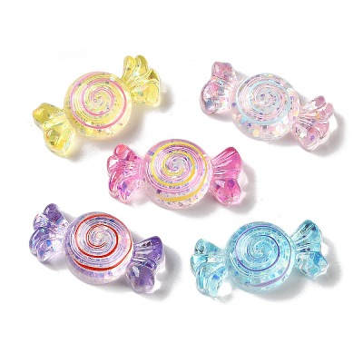 Transparent Resin Imitation Food Cabochons RESI-F078-01-1