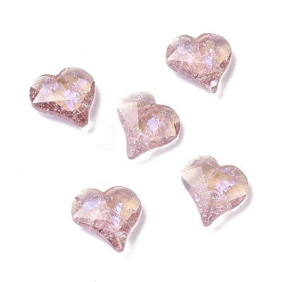 Crackle Moonlight Style Glass Rhinestone Cabochons RGLA-J017-B-IO-1