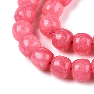 Dyed Natural White Jade Beads Strands G-T138-S16-1