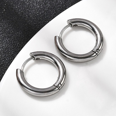316F Stainless Steel Hoop Earrings EJEW-D341-01D-P-1