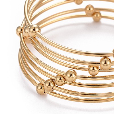 Fashion 201 Stainless Steel Bangle Sets BJEW-L664-023C-G-1-1