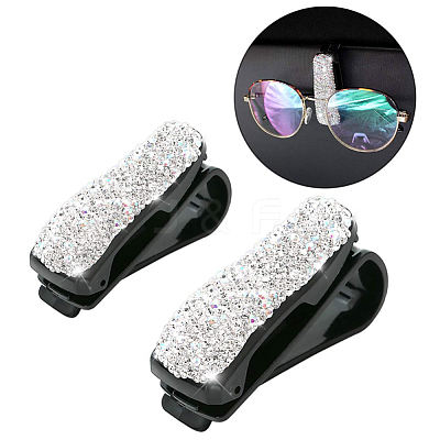 4Pcs Plastic Glasses Holders for Car Sun Visor AJEW-AN0007-28-1