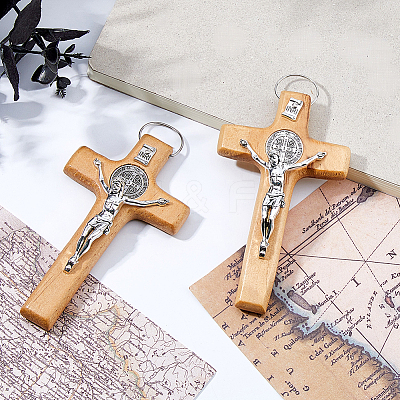 Wood Big Pendants WOOD-WH0063-05A-1