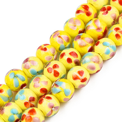 Handmade Lampwork Beads Strands LAMP-T007-03I-1