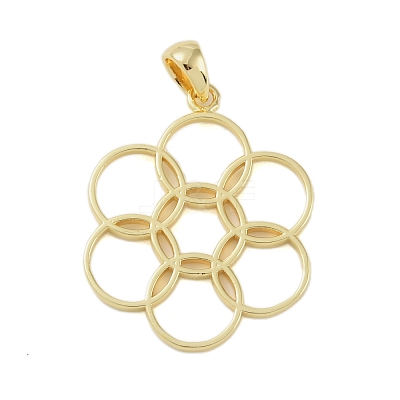 Rack Plating Brass Pendants KK-A224-02D-G-1