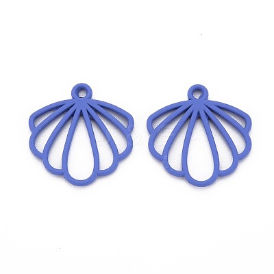 Rack Plating Spray Painted Alloy Pendants PALLOY-S132-276-NR-1