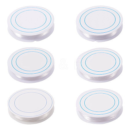 6 Rolls 6 Styles Elastic Crystal Thread EW-TA0001-03-1