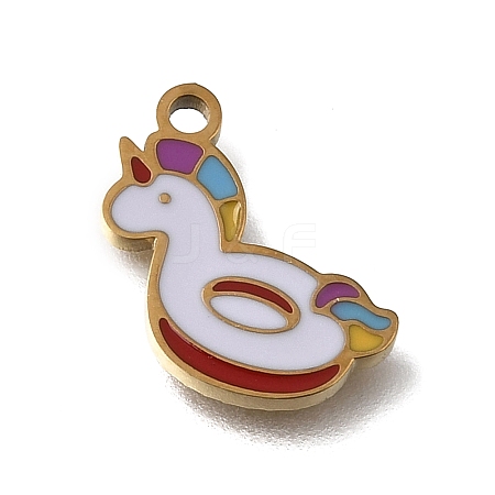 304 Stainless Steel Enamel Pendants SA-CBAA2E4-01I-G-1
