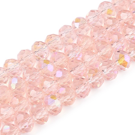 Electroplate Glass Beads Strands LS-EGLA-A044-T6mm-L22-1