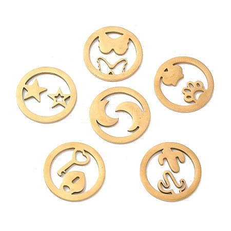 201 Stainless Steel Pendants LS-STAS-H246-02G-1