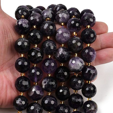 Natural Amethyst Beads Strands G-C249-A04-16mm-1