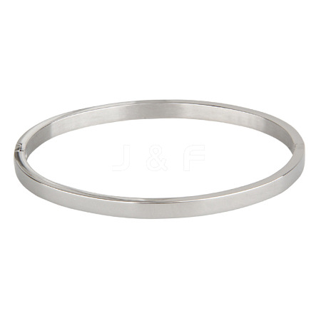 Tarnish Resistant 304 Stainless Steel Bangles BJEW-E277-42A-P-1