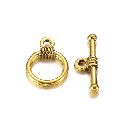 Tibetan Style Alloy Toggle Clasps X-GLF1184Y-NF-1