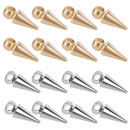 20Pcs 2 Colors Brass Charms KK-BBC0015-19-1