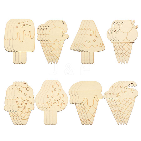 Unfinished Wood Ice Cream Cutouts WOOD-CJC0008-1