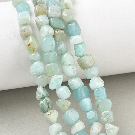 Natural Flower Amazonite Beads Strands GG-CBA9392-14-1