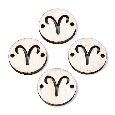 Unfinished Natural Poplar Wood Links Connectors LS-WOOD-S045-139A-12-1