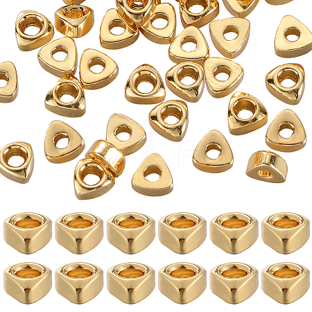 50Pcs Rack Plating Brass Beads KK-SC0005-14-1