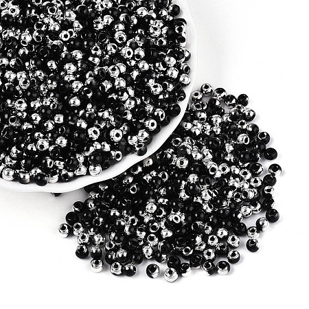 6/0 Half Plated Glass Beads SEED-N008-04B-1