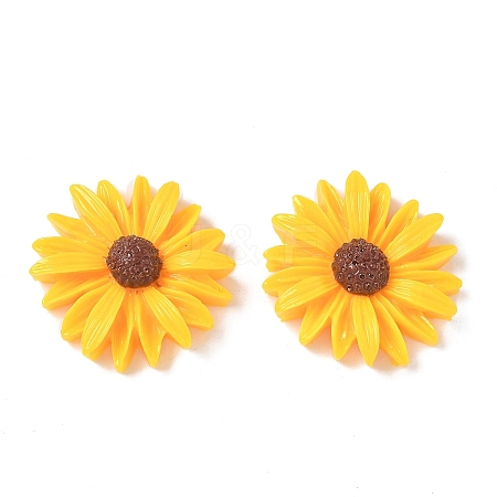 Opaque Flatback Resin Cabochons Accessories RESI-TAC0003-30B-04-1
