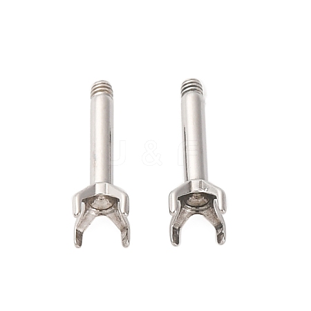 304 Stainless Steel Stud Earring Findings STAS-B091-02C-03P-1