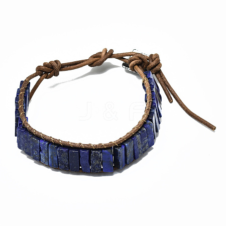 Cowhide Leather Cord Bracelets BJEW-R309-01A-12-1