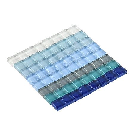 8 Colors 20Pcs Transparent Glass Cabochon GLAA-YW0003-66A-1
