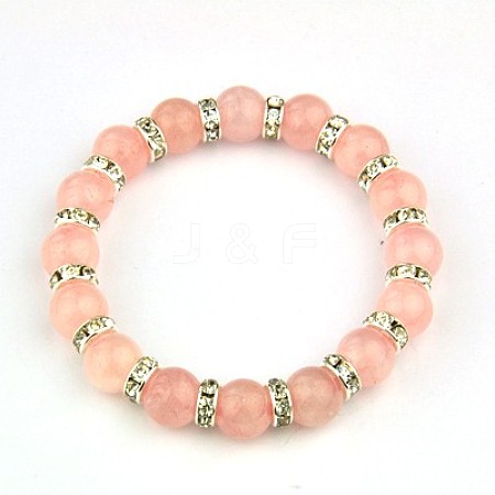 Fashion Gemstone Stretch Bracelets BJEW-JB00889-03-1