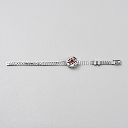 Adjustable 316L Surgical Stainless Steel Watch Band Bracelets BJEW-WH0040-04P-02-1
