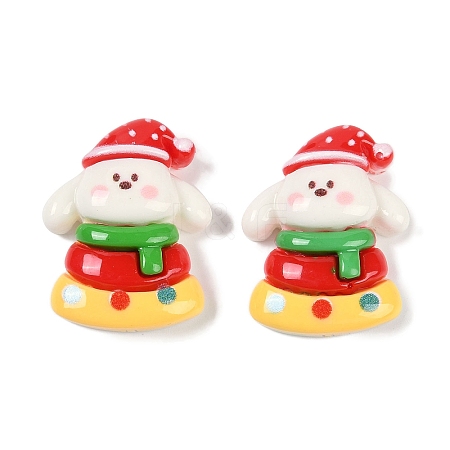 Christmas Opaque Resin Decoden Cabochons CRES-M036-12C-1